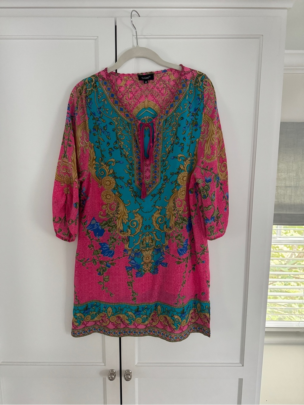 Tolani Chloe Silk Tunic Dress